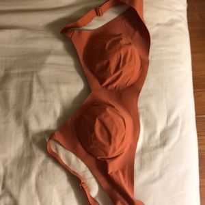Knix Padded V-neck Bra - warm spice